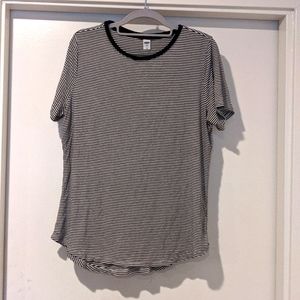 Old Navy Luxe Size L striped shirt